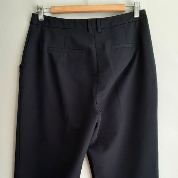 TOPSHOP | Ankle Cropped Dress Pants High Rise Navy Blue Sz 6 - Picture 5 of 9